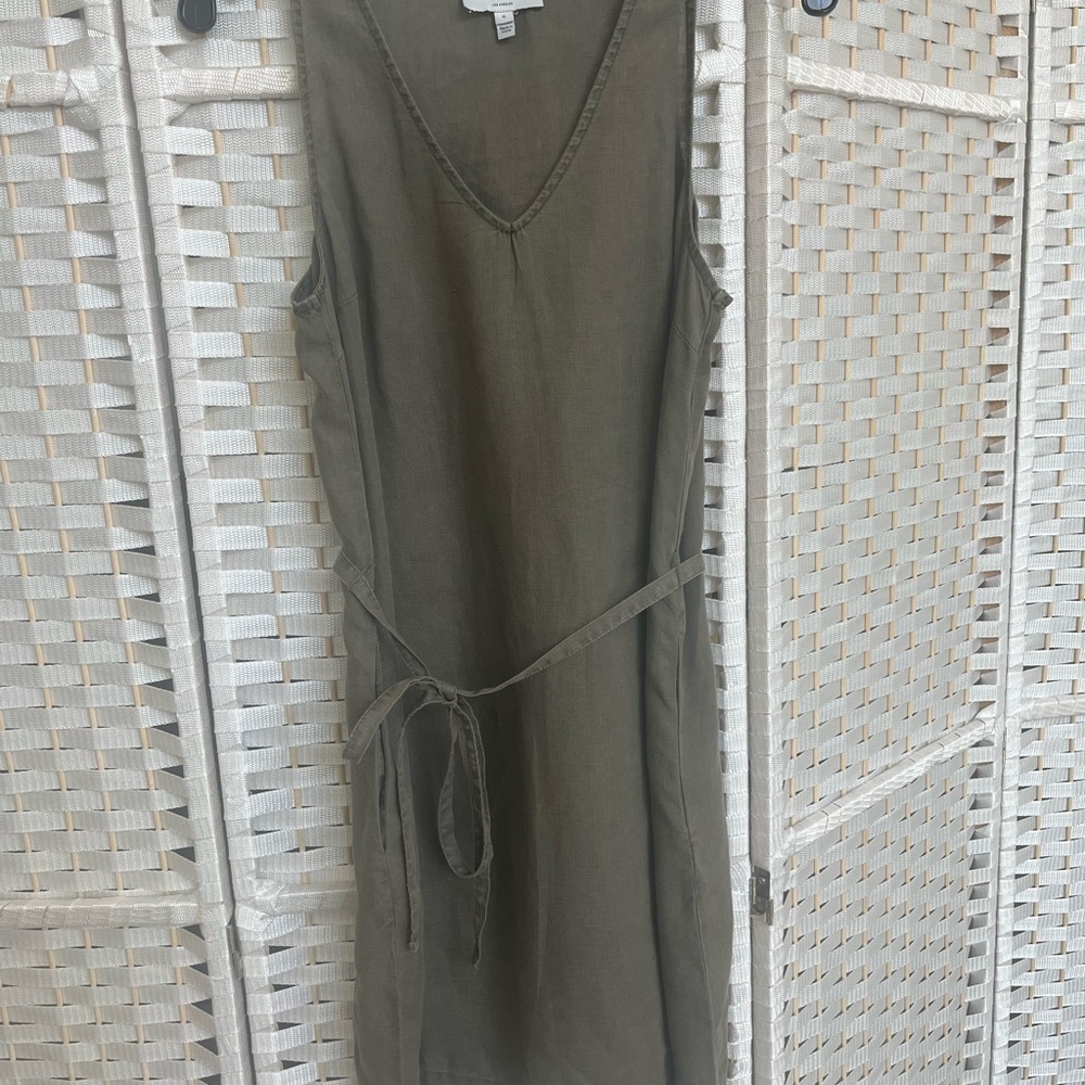 Olive Green Sleeveless Dress